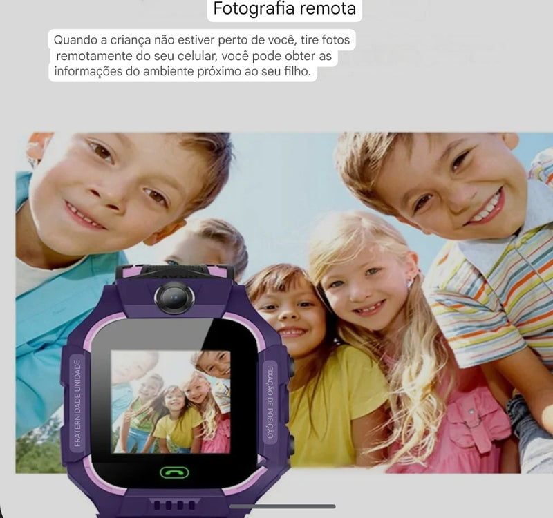 Smartwatch Infantil   Chamada SOS Telefone, Câmera,Chat de Voz e GPS